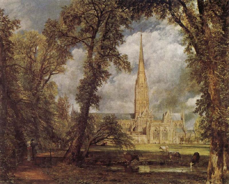 John Constable Salisbury Cathedral from the Bishop-s Grounds china oil painting image